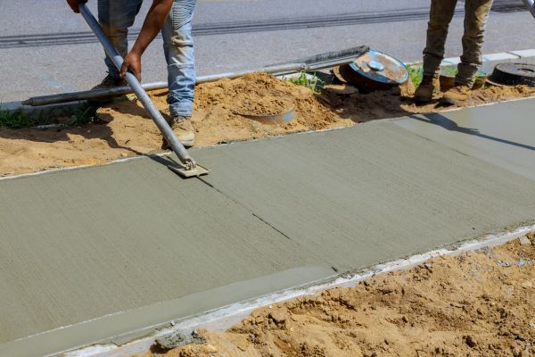 Cement Pathway Installation in Cocoa